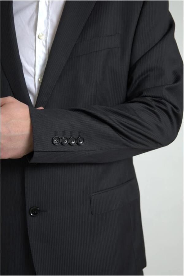Dolce & Gabbana Elegant Zwart Martini Slim Fit Pak Black Heren - Foto 2