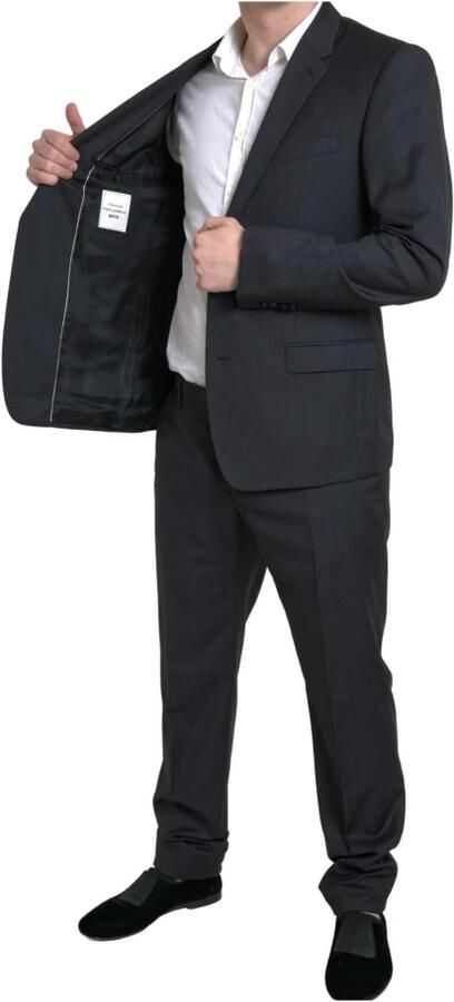 Dolce & Gabbana Elegant Zwart Martini Slim Fit Pak Black Heren - Foto 4