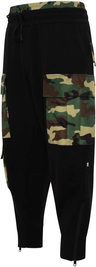 Dolce & Gabbana Camo Sweatpants met trekkoord in de taille Black Heren