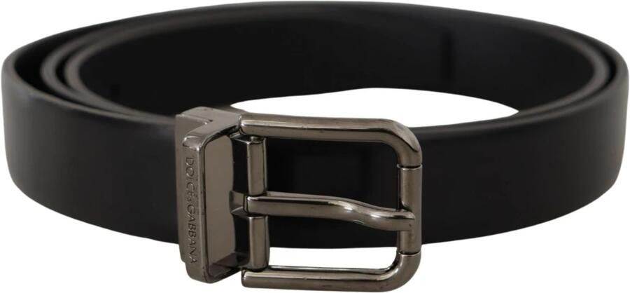 Dolce & Gabbana Elegante zwarte leren riem met metalen gesp Black Heren - Foto 6