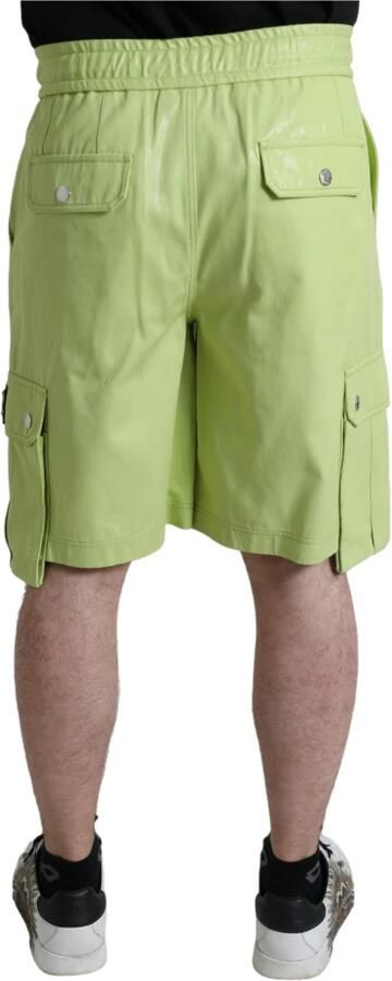 Dolce & Gabbana Stijlvolle Bermuda Cargo Shorts in Groen Green Heren