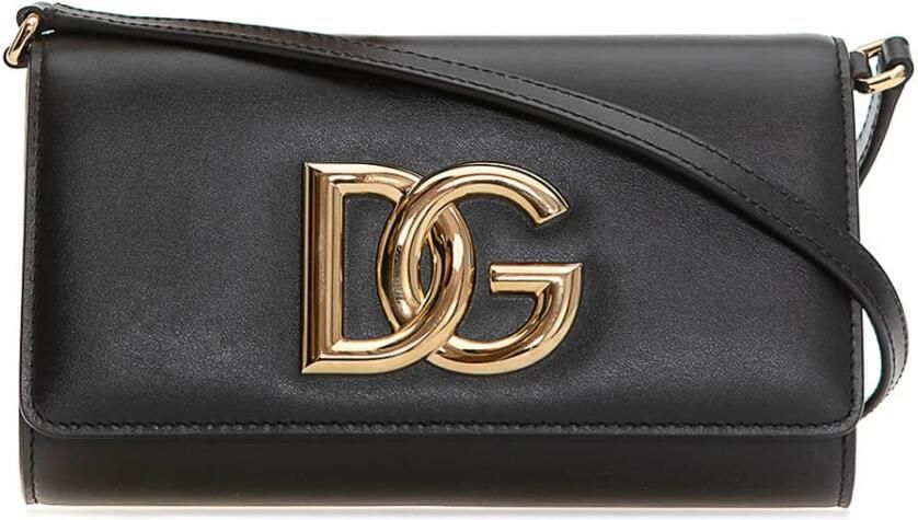 Dolce&Gabbana Clutches DG Logo Clutch Leather in zwart - Foto 5