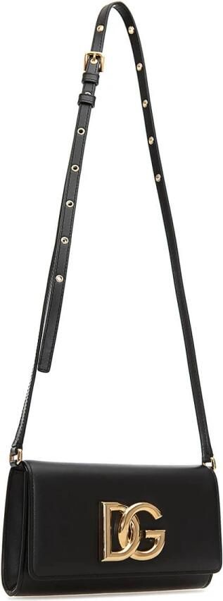 Dolce&Gabbana Clutches DG Logo Clutch Leather in zwart - Foto 6