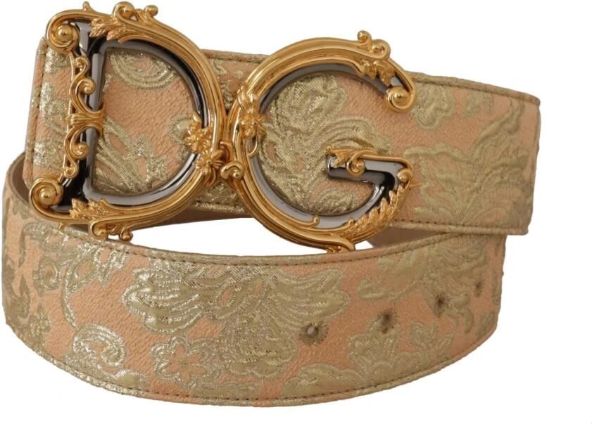 Dolce & Gabbana Echt Leren Riem met Gegraveerde Metalen Logo Gesp Multicolor Dames - Foto 4