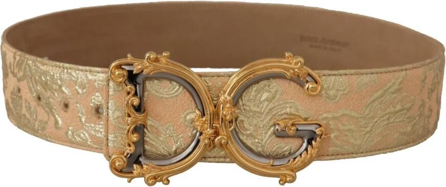 Dolce & Gabbana Echt Leren Riem met Gegraveerde Metalen Logo Gesp Multicolor Dames - Foto 5