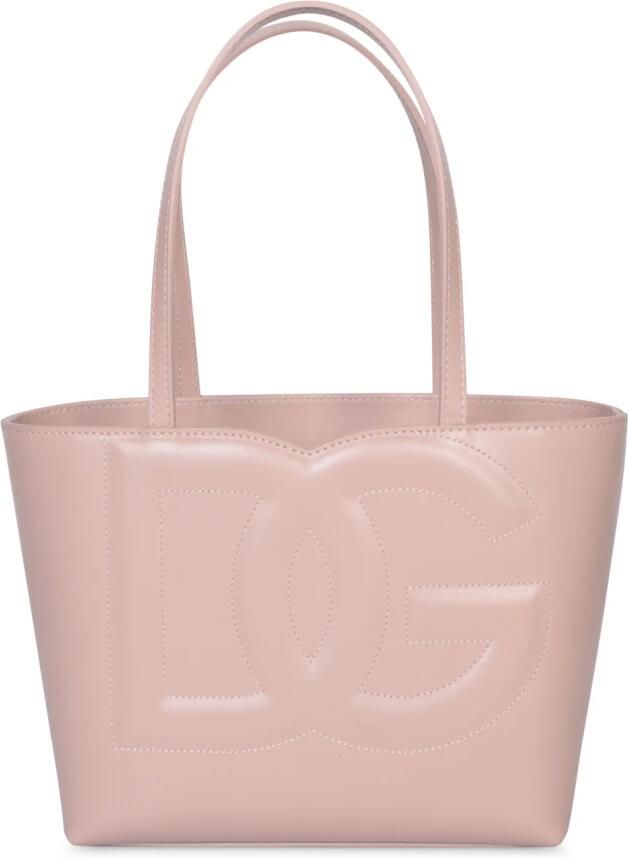 Dolce & Gabbana Logo Tas Stijlvolle dameshandtas van kalfsleer Beige Dames - Foto 3