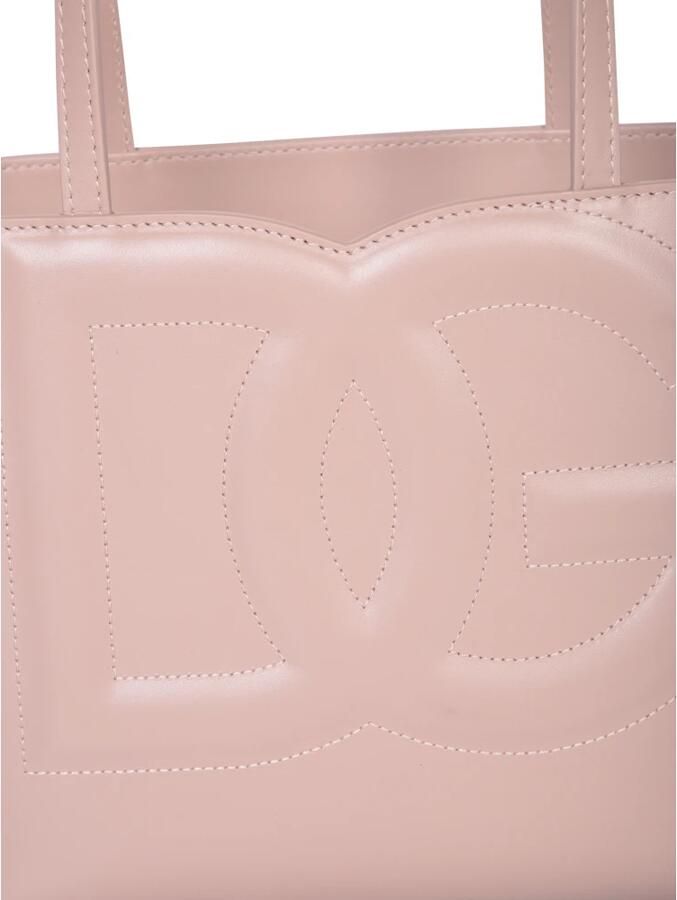 Dolce & Gabbana Logo Tas Stijlvolle dameshandtas van kalfsleer Beige Dames - Foto 2
