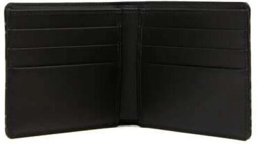 Dolce & Gabbana Logoed Jacquard Portemonnee Zwart Grijs Gemaakt in Italië Black Heren - Foto 10