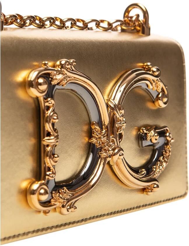 Dolce&Gabbana Crossbody bags DG Girls Bag In Nappa Mordore Leather in goud - Foto 3
