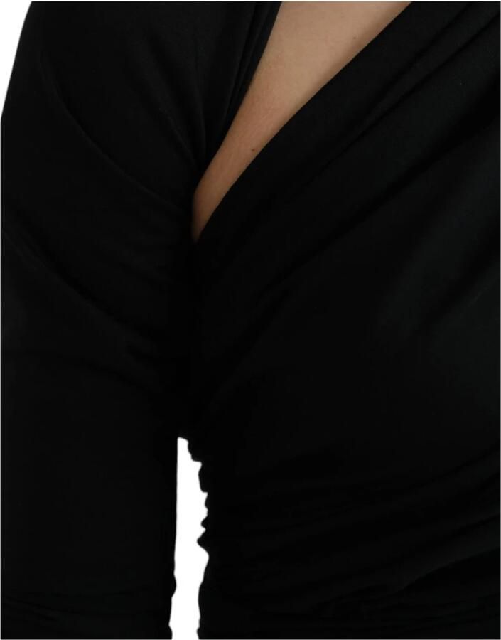 D&G Overhemd D&G Dolce Gabbana MS6454 Een Schouder Gedrapeerde Top - Foto 2