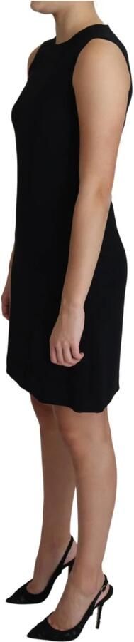 Dolce & Gabbana Zwarte Viscose Stretch A-lijn Shift Mini Jurk Black Dames - Foto 3