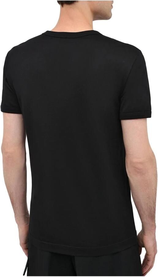 Dolce & Gabbana Katoenen T-shirt met DG Milano Logo Borduurwerk Black Heren - Foto 2
