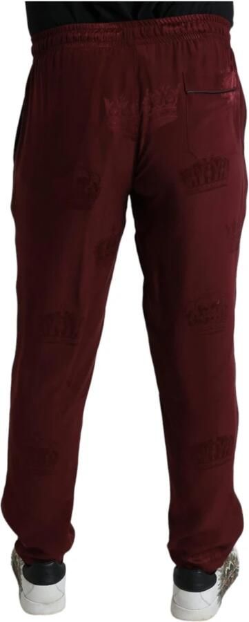 D&G Broek D&G Casual broek met kroonprint