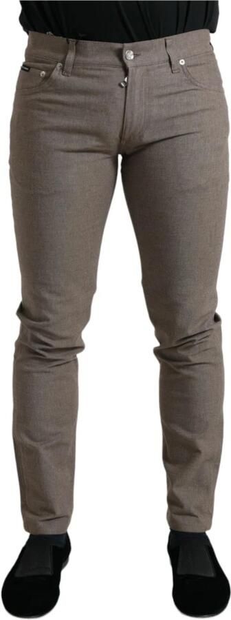 Dolce & Gabbana Exclusieve Bruine Gestreepte News Hoed Brown - Foto 9