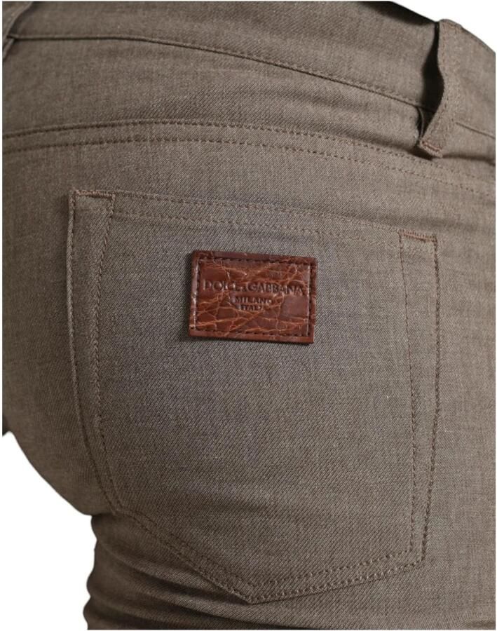 Dolce & Gabbana Exclusieve Bruine Gestreepte News Hoed Brown - Foto 5