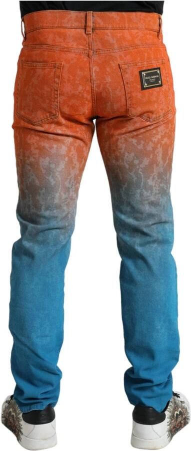 Dolce & Gabbana Elegante Ombre Skinny Denim Jeans Multicolor Heren - Foto 4