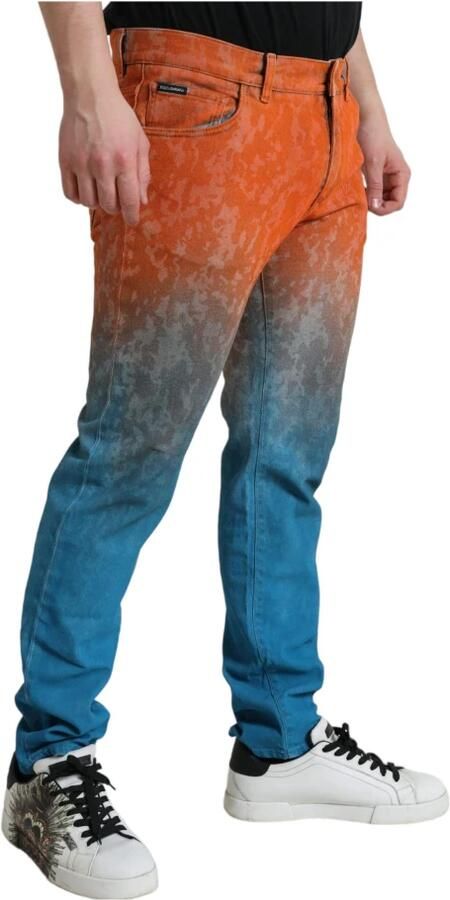 Dolce & Gabbana Elegante Ombre Skinny Denim Jeans Multicolor Heren - Foto 3