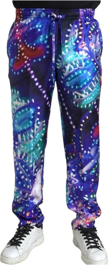 Dolce & Gabbana Zijden Jogger Broeken voor Heren Multicolor Heren - Foto 3