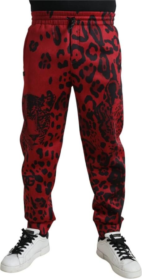 Dolce & Gabbana Heren Sportbroek met Dierenprint Red Heren - Foto 5