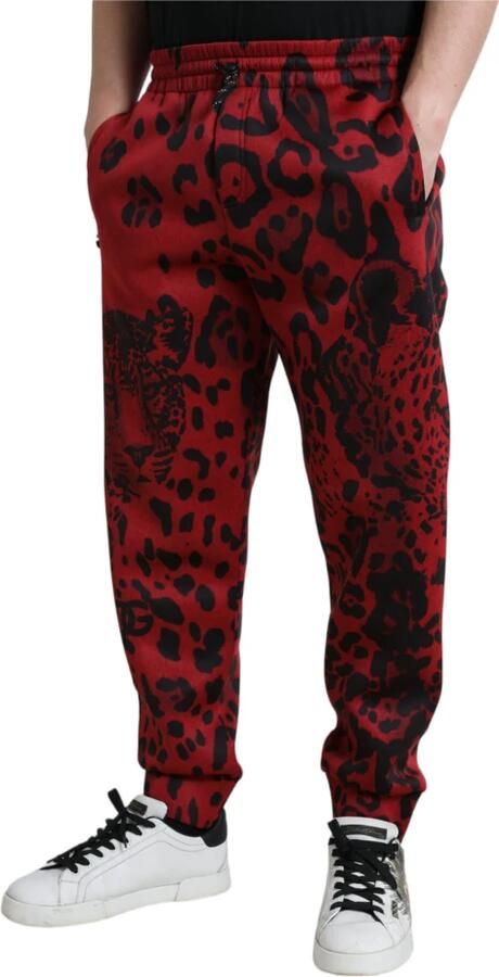 Dolce & Gabbana Heren Sportbroek met Dierenprint Red Heren - Foto 3