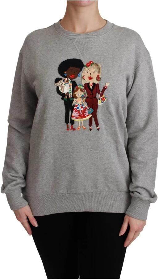 Dolce & Gabbana DGFamily Sweater Stijlvol en Comfortabel Gray Dames - Foto 4