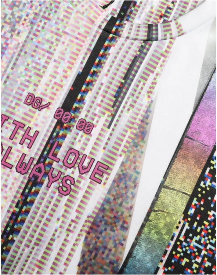 D&G Overhemd D&G Oversized Graphic Tee Korte Mouwen