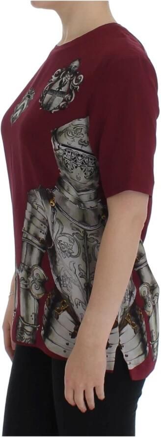 D&G Overhemd D&G Dolce Gabbana Silk Crew Neck Korte Mouw TShirt - Foto 8