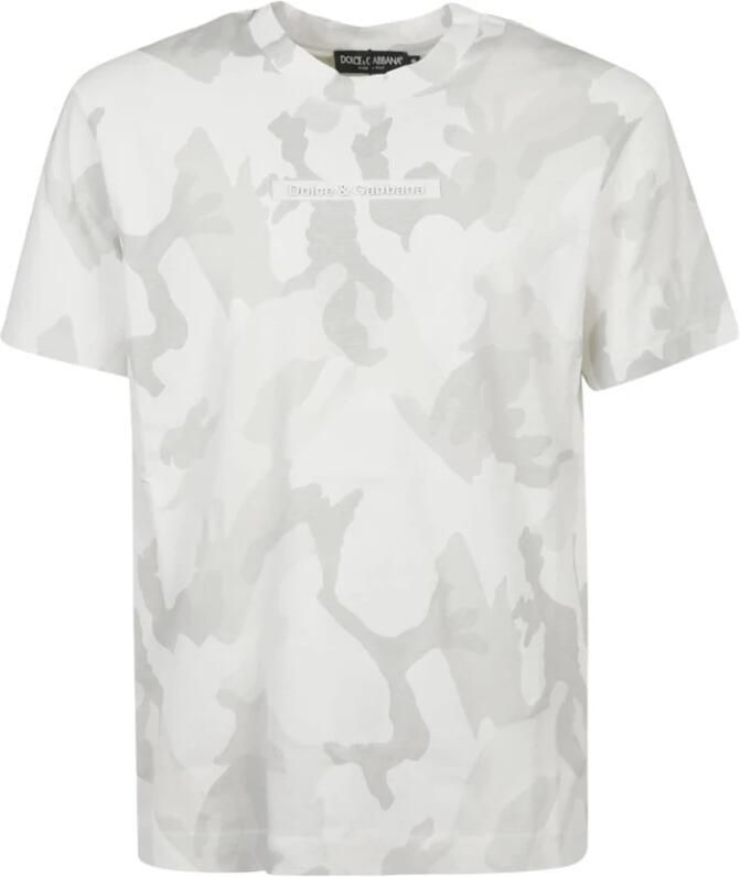 D&G T-shirt Korte Mouw D&G G8MN0Z G7YEC S9000 T-SHIRT WHITE
