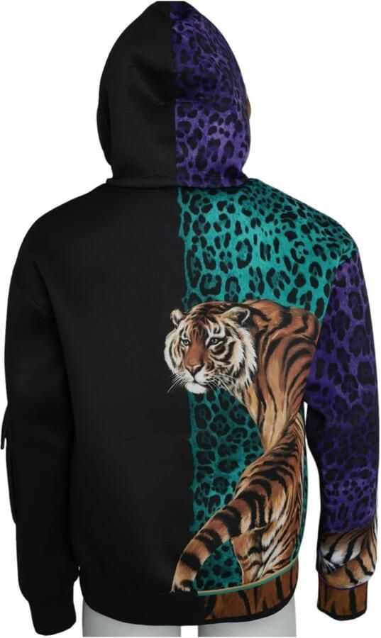 Dolce & Gabbana Tijger Animal Print Hoodie Multicolor Heren - Foto 4