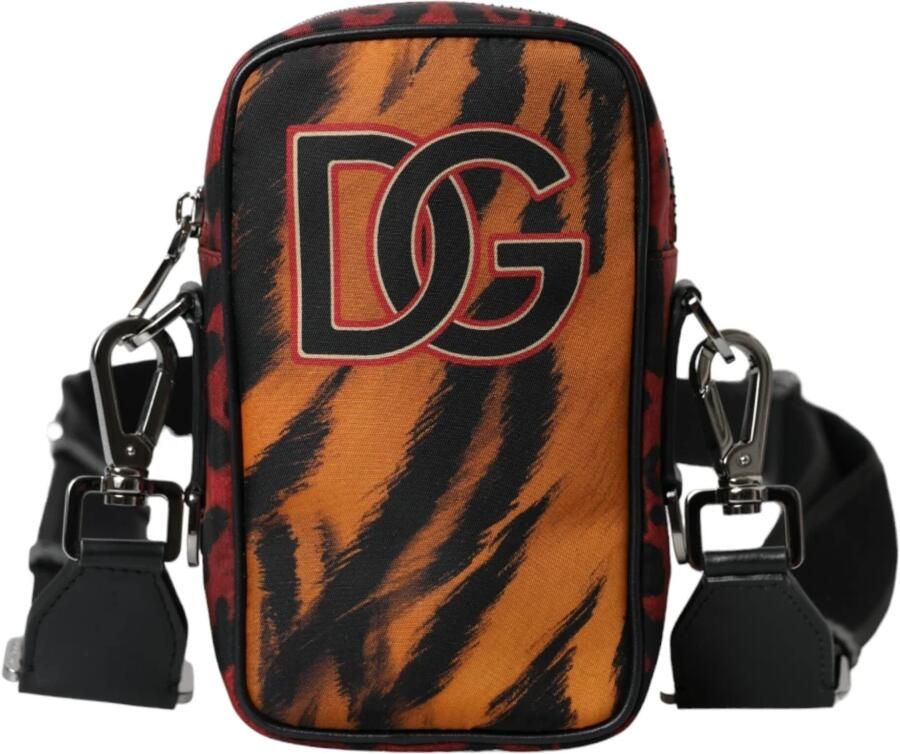 Dolce & Gabbana Multicolor Tijgerprint Crossbody Tas Multicolor Heren - Foto 6