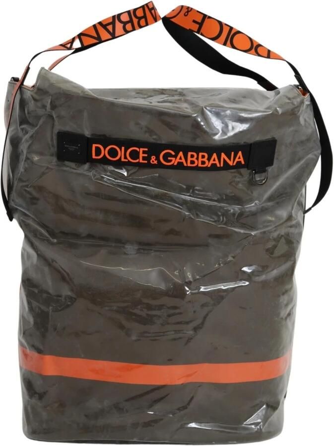Dolce & Gabbana Transparante Logo Tote Tas Groen Green Heren