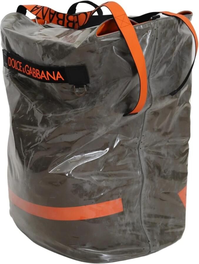 Dolce & Gabbana Transparante Logo Tote Tas Groen Green Heren - Foto 3