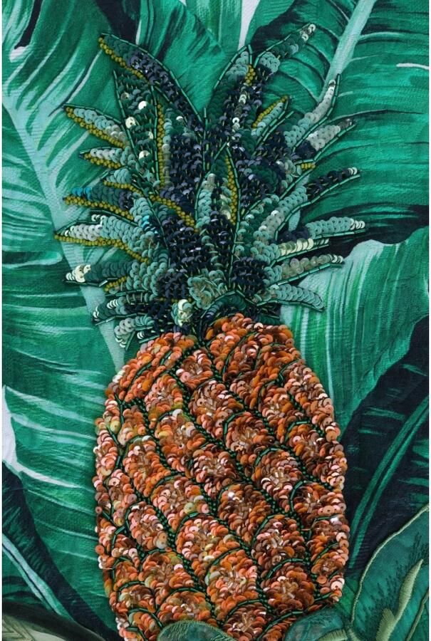 Dolce & Gabbana Tropische Paillet Ananas Sweater Multicolor Dames - Foto 2