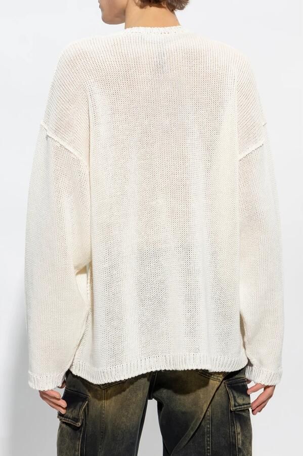 Dolce & Gabbana Logo Linnen Sweater Gemaakt in Italië Beige Heren - Foto 6