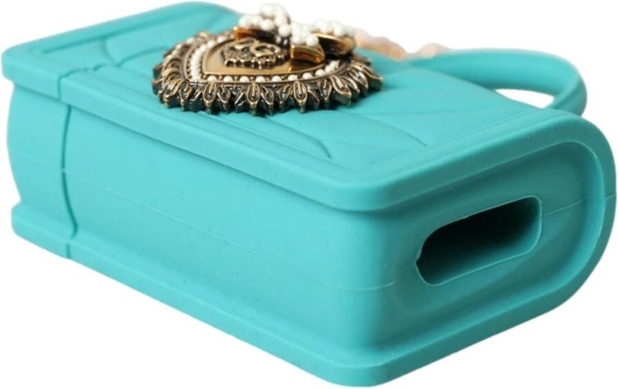 Dolce & Gabbana Turquoise Siliconen Hart Airpods Hoesje Multicolor Dames - Foto 6