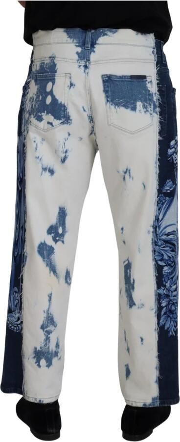 Dolce & Gabbana Blauwe Ceasar Denim Katoenen Losse Fit Jeans Multicolor Heren - Foto 13