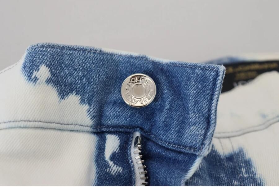 Dolce & Gabbana Blauwe Ceasar Denim Katoenen Losse Fit Jeans Multicolor Heren - Foto 7