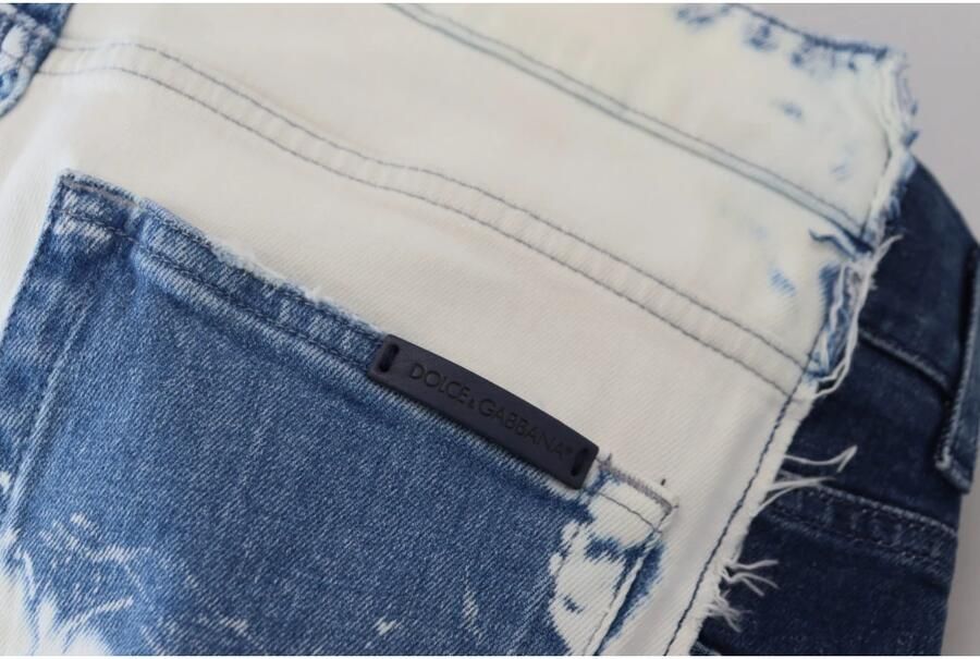 Dolce & Gabbana Blauwe Ceasar Denim Katoenen Losse Fit Jeans Multicolor Heren - Foto 2