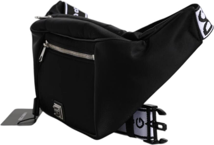 Dolce & Gabbana Verstelbare Band Logo Heuptas Zwart Black Heren - Foto 2