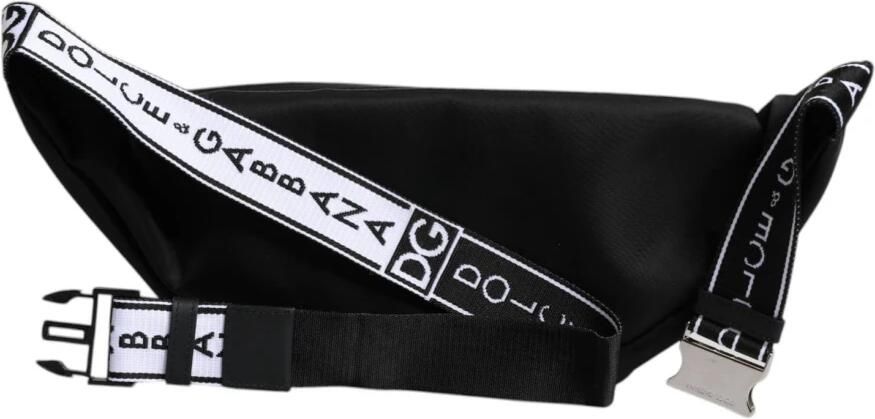 Dolce & Gabbana Verstelbare Band Logo Heuptas Zwart Black Heren - Foto 3