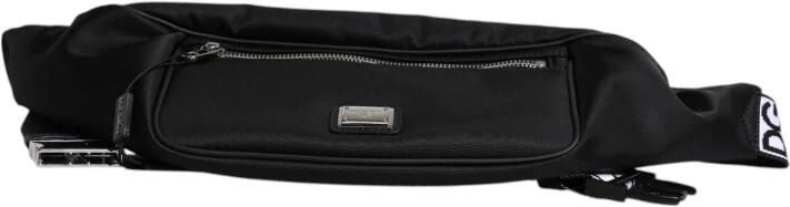 Dolce & Gabbana Verstelbare Band Logo Heuptas Zwart Black Heren - Foto 4