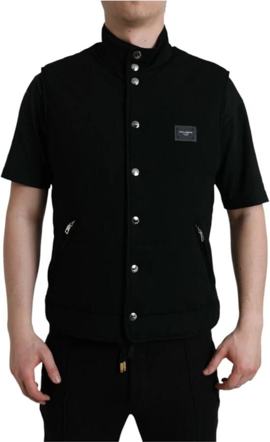 D&G Trainingsjack D&G Zwart gebreid vest G9IX5TG8SW2 - Foto 4