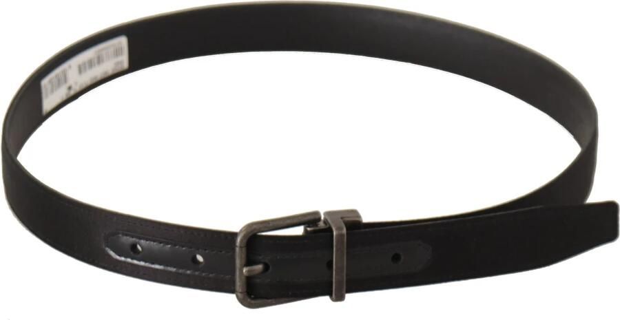 Dolce & Gabbana Vintage Metalen Gesp Leren Riem Black - Foto 4