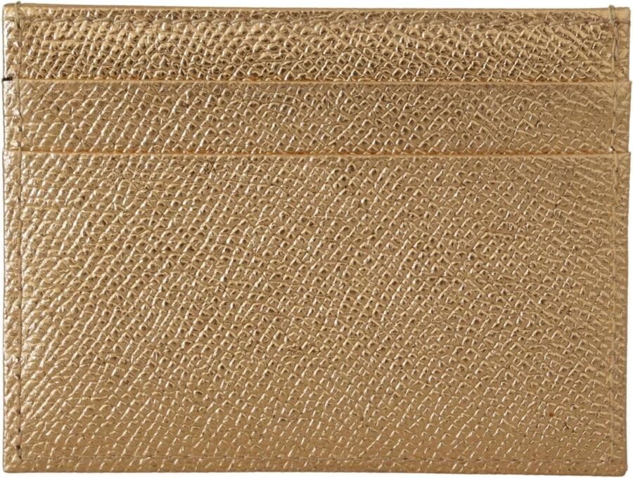 Dolce & Gabbana Gouden Leren #DGLovesLondon Dames Kaarthouder Portemonnee Yellow Dames - Foto 3