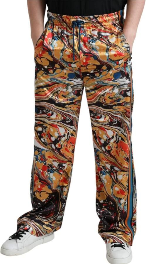 D&G Broek D&G Gemarmerde Print Broek Casual Stijl - Foto 3
