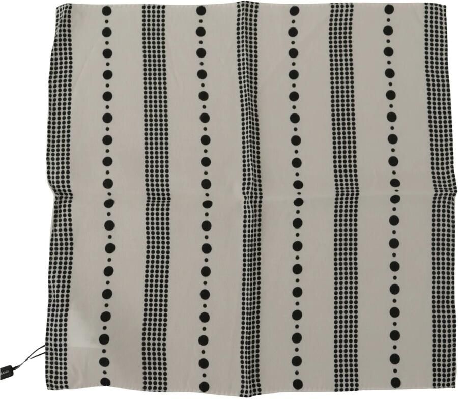 Dolce & Gabbana Wit gestippelde strepen vierkante zakdoek sjaal Multicolor - Foto 2