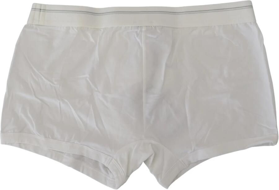 Dolce & Gabbana Witte Katoenmix Regular Boxershorts White Heren