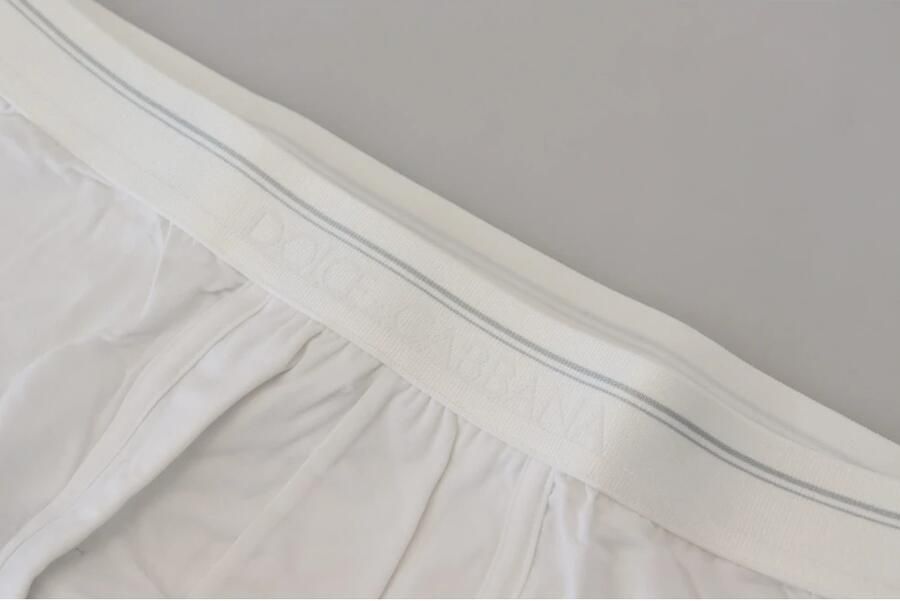 Dolce & Gabbana Witte Katoenmix Regular Boxershorts White Heren - Foto 3