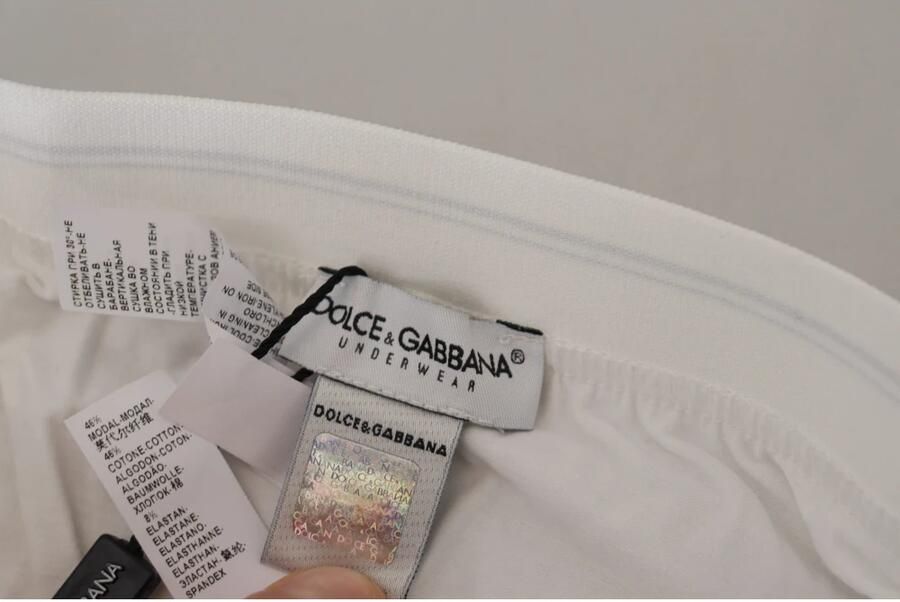 Dolce & Gabbana Witte Katoenmix Regular Boxershorts White Heren - Foto 2