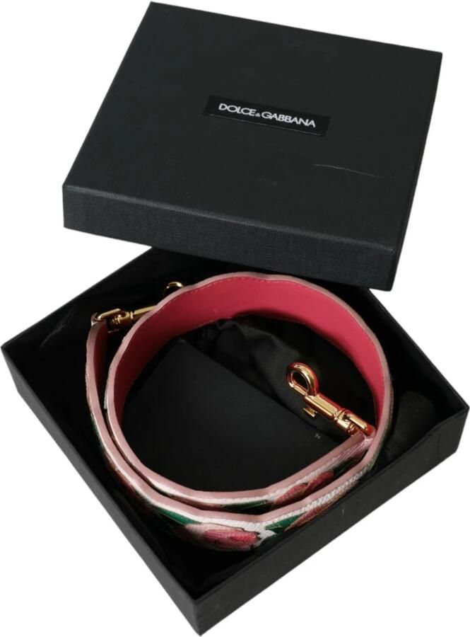 Dolce & Gabbana Witte Bloemen Leren Schouderband Multicolor Dames - Foto 5